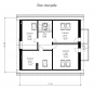 Проект современного небольшого коттеджа Rg3837 План4